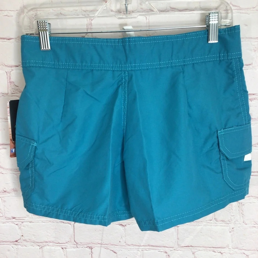 Kanu Surf Breeze Aqua Cargo Pockets Board Shorts - Size 0 - Picture 2 of 7